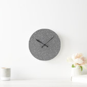 Stilvolle Glitzer-Uhr Runde Wanduhr (Zuhause)