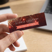 Stilvolle Glitzern Abschluss Name Card Telefonnummerkarte