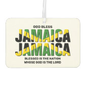 Stilvolle GOD BLESS JAMAICA JAMAICA Flag Autolufterfrischer (Rückseite)