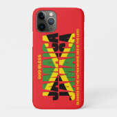 Stilvolle GOD BLESS JAMAICA JAMAICA Flag Case-Mate iPhone Hülle (Rückseite)