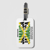 Stilvolle GOD BLESS JAMAICA JAMAICA Flag Gepäckanhänger (Vorderseite Vertikal)