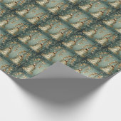 Stilvolle Gold Bells Geschenkpapier (Ecke)