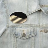 Stilvolle Gold Black Namensschild (Beispiel)