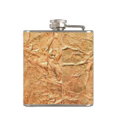 Stilvolle Gold Black Personalisiert Flachmann (Rückseite)