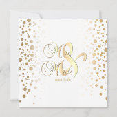 Stilvolle Gold Confetti Dots - Probe Dinner Einladung (Vorderseite)