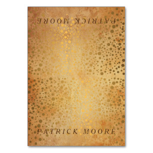 Stilvolle Gold Confetti Dots   VINTAGE PLATZKARTEN Tischnummer