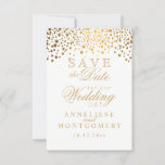 Stilvolle Gold Confetti Dots | weiß Save The Date<br><div class="desc">Save The Date. Stilvolle Gold Confetti Dots | Weiß. Matching-Produkte verfügbar - ⭐ Dieses Produkt ist zu 100% anpassbar. Grafiken und / oder Text können hinzugefügt, gelöscht, verschoben, verändert, verändert werden, rotiert, etc.. ⭐ 99% meiner Designs in meinem Geschäft sind in Schichten gemacht. Damit können Sie die Größe und den...</div>