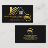 Stilvolle Gold Dachterrasse unterwegs Visitenkarte (Vorne/Hinten)