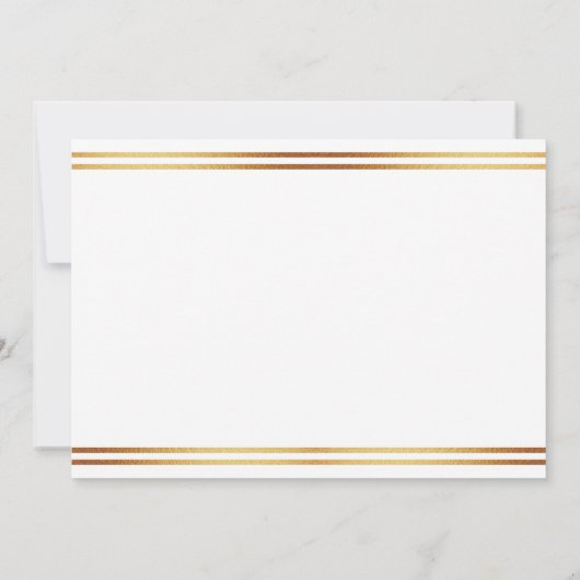 Stilvolle Gold Foil St. Patrick's Day 1. Geburtsta Dankeskarte (Rückseite)