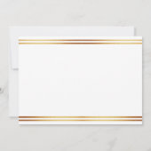 Stilvolle Gold Foil St. Patrick's Day 1. Geburtsta Einladung (Rückseite)