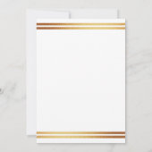 Stilvolle Gold Foil St. Patrick's Day 1. Geburtsta Einladung (Rückseite)