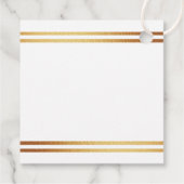 Stilvolle Gold Foil St. Patrick's Day 1. Geburtsta Geschenkanhänger (Rückseite)