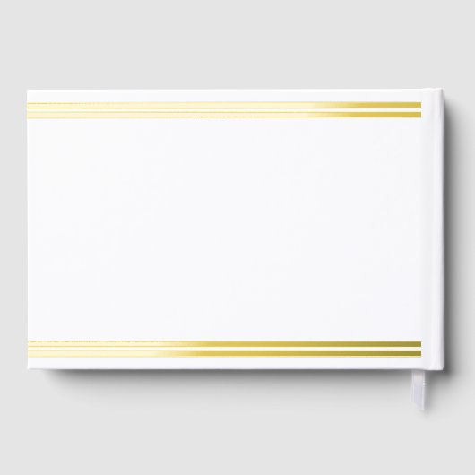 Stilvolle Gold Foil St. Patrick's Day Baby Shower Gästebuch (Rückseite)