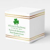 Stilvolle Gold Foil St. Patrick's Day Baby Shower Geschenkschachtel (Vorderseite)