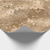 Stilvolle Gold Glitzer Jungle Snake Skin Pattern Geschenkpapier (Ecke)