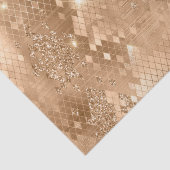 Stilvolle Gold Glitzer Jungle Snake Skin Pattern Seidenpapier (Detail)