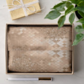 Stilvolle Gold Glitzer Jungle Snake Skin Pattern Seidenpapier (Geschenk)