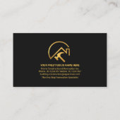 Stilvolle Gold Handyman Tools Stripe Remodeling Visitenkarte (Rückseite)