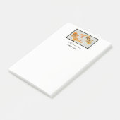 Stilvolle Gold Koi Fish Wedding Event Post-it Klebezettel (angewinkelt)