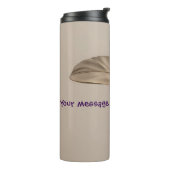 Stilvolle Gold Leaf Travel Mug Thermosbecher (Nach links gedreht)