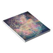 Stilvolle Gold mandala Aquarell & Nebula Farbenfro Notizblock (angewinkelt)