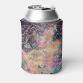 Stilvolle Gold Mandala Farbennebel Dosenkühler (Kanne Rückseite)