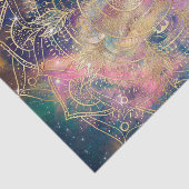 Stilvolle Gold Mandala Farbennebel Seidenpapier (Ausschnitt)