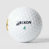 Stilvolle Gold Monogram Srixon Soft Feel 12 Pack Golfball (Logo)
