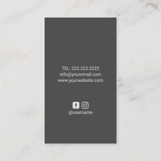 Stilvolle Gold Moon Moderne Eventplanung Visitenkarte (Rückseite)