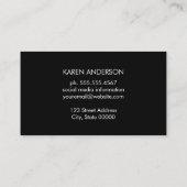 Stilvolle Gold-Pfeile Visitenkarte (Rückseite)