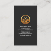 Stilvolle Gold Phantom Gray Grunge Texture Securit Visitenkarte (Rückseite)