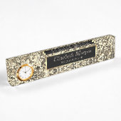 Stilvolle Gold Sequins, Frame Namensplakette