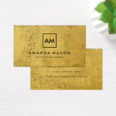 Stilvolle Gold Speck Metallic Gold Monogram (Schreibtisch)