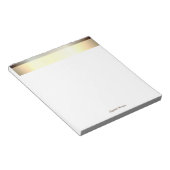 Stilvolle Gold, Streifen - Personalisiert Notizblock (angewinkelt)