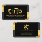 Stilvolle Gold Tab Frame Zuhause Renovierung Visitenkarte (Vorne/Hinten)