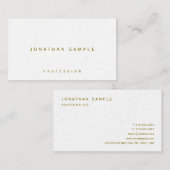 Stilvolle Gold Text Premium Ultra Dick Luxus Visitenkarte (Vorne/Hinten)