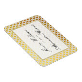 Stilvolle Gold- und White-Wedding Magnet (Rechte Seite)
