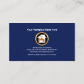 Stilvolle Gold Water Pipes Hochwasser-Klempnerei Visitenkarte (Rückseite)