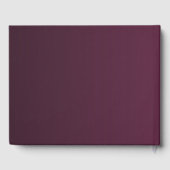 Stilvolle Gold Weihnachtsbaum Minimalistische Hoch Gästebuch (Rückseite)