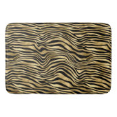 Stilvolle Gold Zebra Print Badematte (Vorderseite)