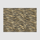 Stilvolle Gold Zebra Print  Seidenpapier (Vorderseite)