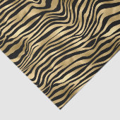 Stilvolle Gold Zebra Print Seidenpapier (Ausschnitt)
