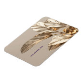 Stilvolle Golden Leaf Tasse Magnet (Linke Seite)