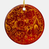 Stilvolle Golden-Red Ornament (Hinten)
