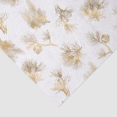 Stilvolle Golden Winter Pine Seidenpapier (Ausschnitt)