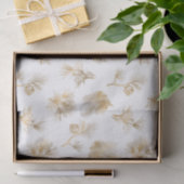 Stilvolle Golden Winter Pine Seidenpapier (Geschenk)