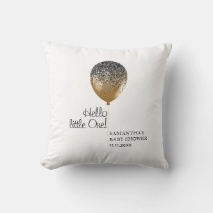 Stilvolle goldene Ballon-Baby-Party Kissen