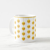 Stilvolle goldene hängende Kreise Kaffeetasse (Vorderseite Links)