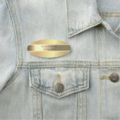 Stilvolle Goldene Perlen Namensschild (Beispiel)