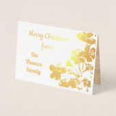 Stilvolle Goldenen Foil Personalisiert Weihnachten Folienkarte (Vorderseite)